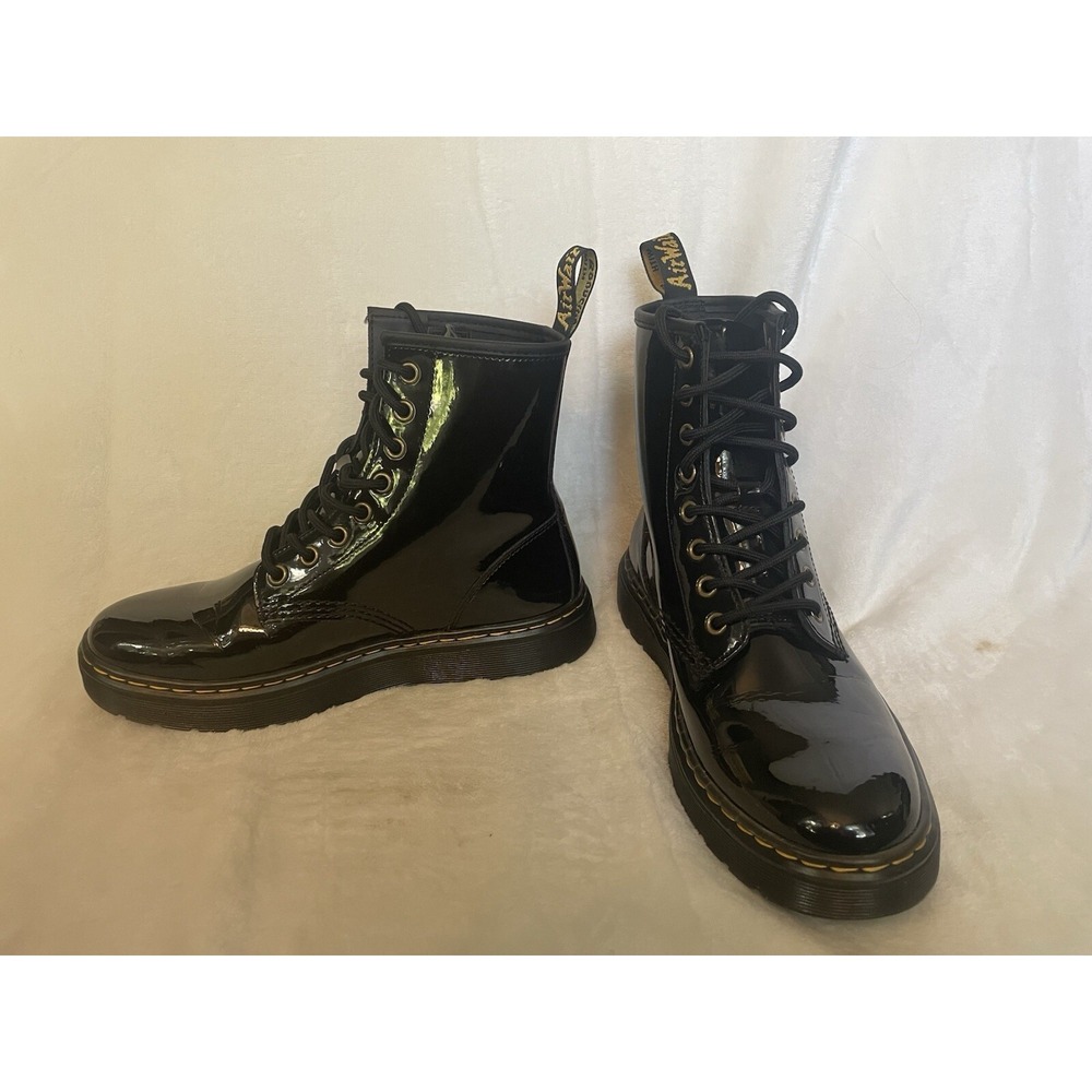 Dr. Doc Martens Zavala Boots Patent Leather Men's 6 Womens 7